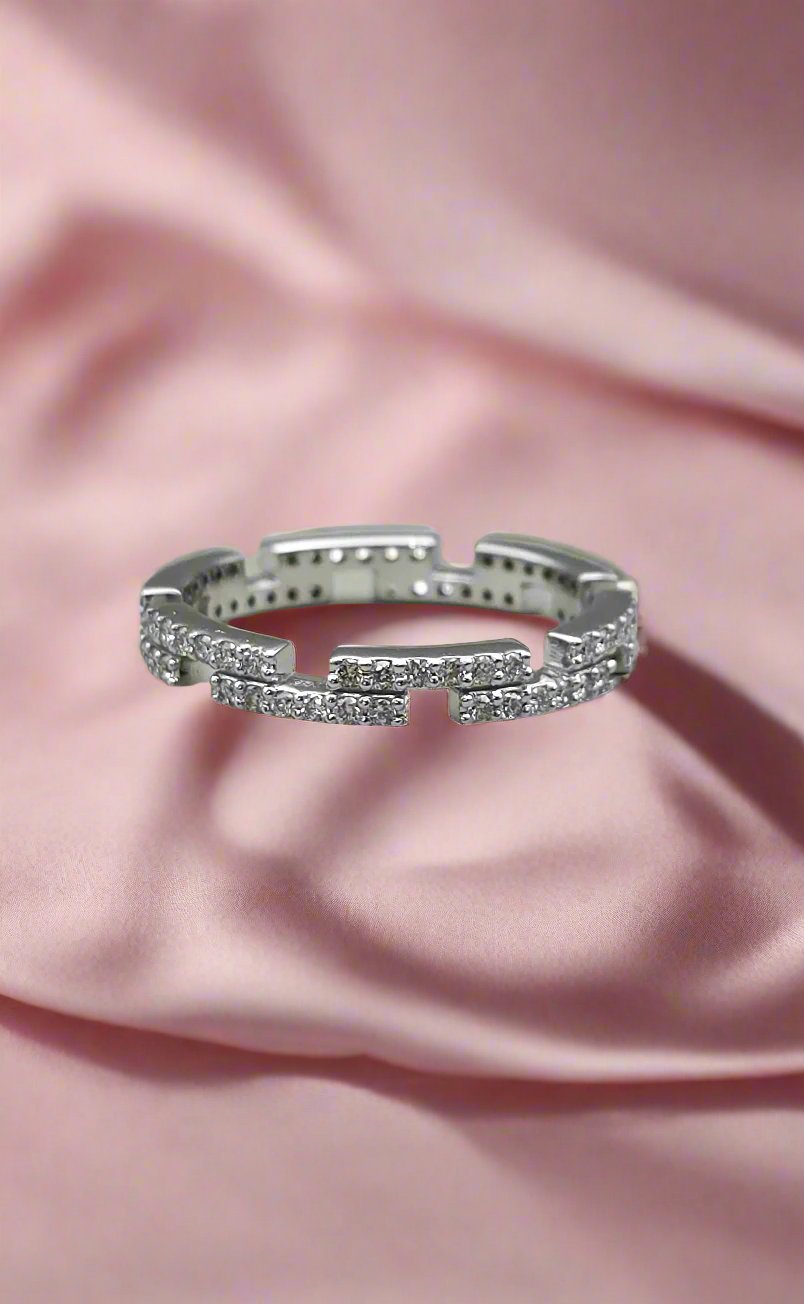 Diamond Bar Ring