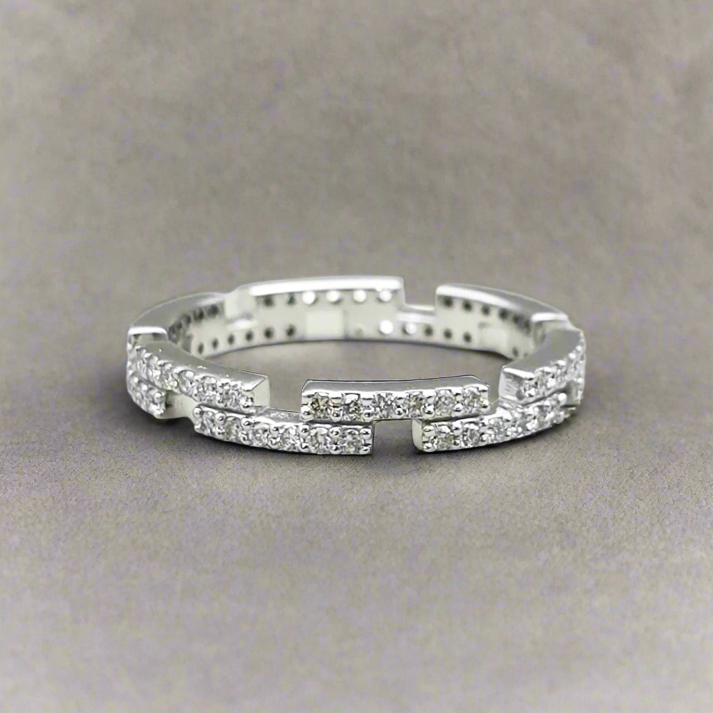 Diamond Bar Ring