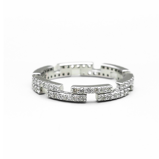 Diamond Bar Ring