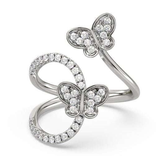 Olivia Butterfly Open Diamond Ring
